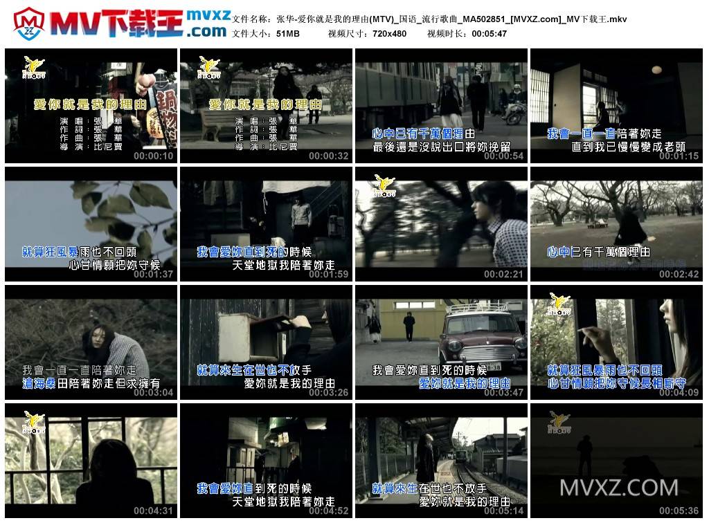 张华-爱你就是我的理由(MTV)_国语_流行歌曲_MA502851